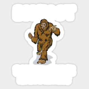 Bigfoot doesn’t believe in you either Sticker